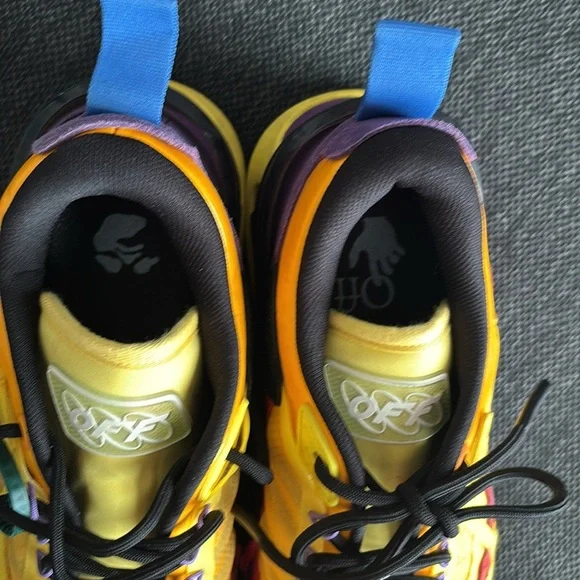 Vibrant Yellow and Red Sneakers - Picture 11 of 14